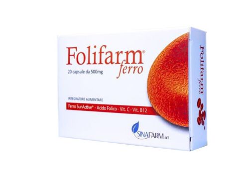 Folifarm Ferro integratore di ferro con vitamine 20 capsule