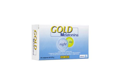 Melatonina Gold Night Day integratore per favorire il sonno 20 compresse