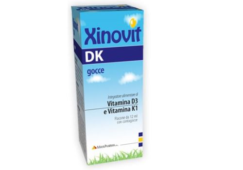 Xinovit Dk integratore per ossa e sistema immunitario gocce orali 12ml