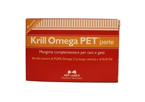 Krill Omega Pet mangime complementare per la pelle di cani e gatti 60 perle