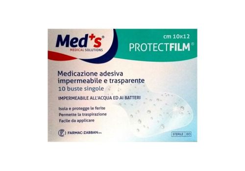 Med's Protect film medicazione in poliuretano 10 x 12cm 10 pezzi