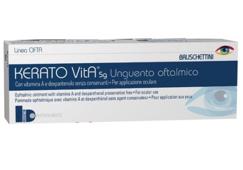 kerato Vita unguento oftalmico protettivo e lenitivo con vitamina A 5 grammi