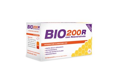 Bio200 R con resveratrolo integratore energizzante 10 flaconcini 