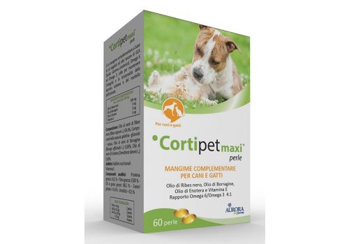 Cortipet Maxi mangime complementare per la cute di cani e gatti 60 perle