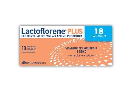 Lactoflorene Plus Plus integratore per l'equilibrio della flora intestinale 18 flaconcini 10ml