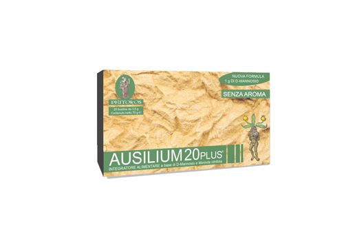 Ausilium 20 Plus integratore per il benessere delle vie urinarie senza aroma 20 bustine