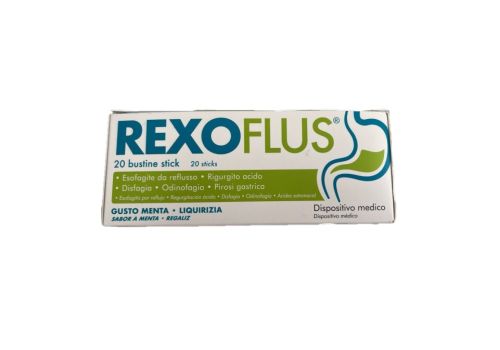 Rexoflus per reflusso gastroesofageo gusto menta e liquirizia 20stick