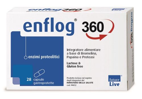 Enflog 360 integratore per la funzione intestinale 28 capsule