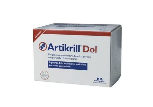 Artikrill Dol supporto del metabolismo articolare in caso di osteoartrite del cane 60 perle