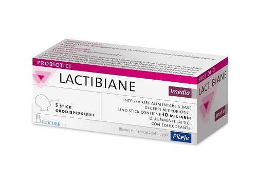 Lactibiane Imedia integratore a base di probiotici 5 stick orodispersibili