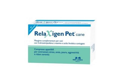 Relaxigen Pet Cane mangime complementare per contrastare stress ansia paura e aggressività 20 compresse appetibili