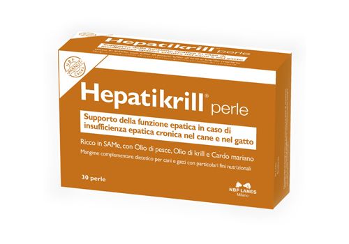 Hepatikrill mangime complementare per il supporto della funzione epatica di cani e gatti 30 perle