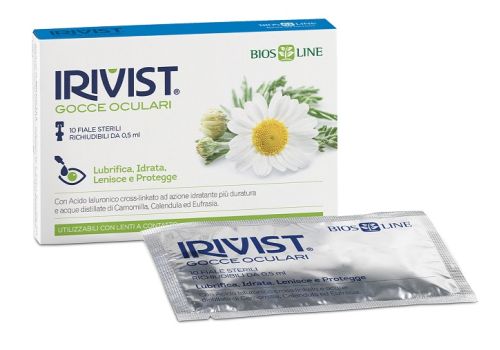 Irivist gocce oculari lubrificanti idratanti lenitive e protettive 10 fiale richiudibili 0,5ml