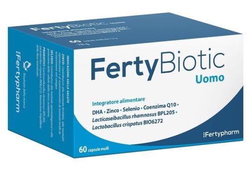 Fertybiotic Uomo integratore per la fertilità 60 capsule