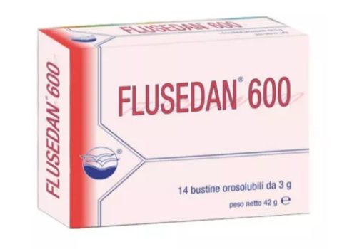 Flusedan 600 integratore per l'apparato respiratorio 14 bustine orosolubili