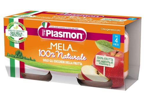 Plasmon mela 100% naturale omogenizzato 2x80 grammi