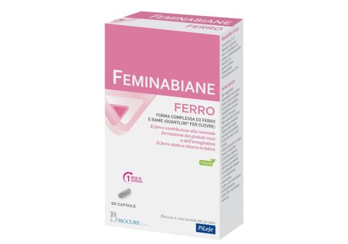 Feminabiane ferro integratore di ferro e rame 60 capsule