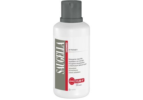 Saugella Uomo pH fisiologico detergente intimo maschile 500ml