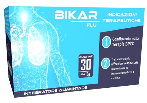 Bikar flu integratore per le vie respiratorie 30 bustine