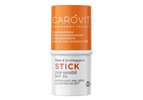 Carovit solare stick trasparente zone sensibili spf30 4ml