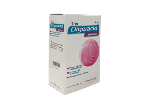 Trio Digeracid Reflusso dispositivo medico per per l'apparato gastro-intestinale 20 stick