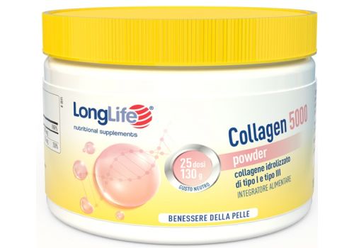 Collagen 5000 Powder integratore per il benessere della pelle polvere orale 130 grammi