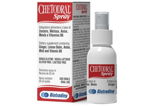 Chetodral integratore per il benessere gastro-intestinale spray orale 20ml