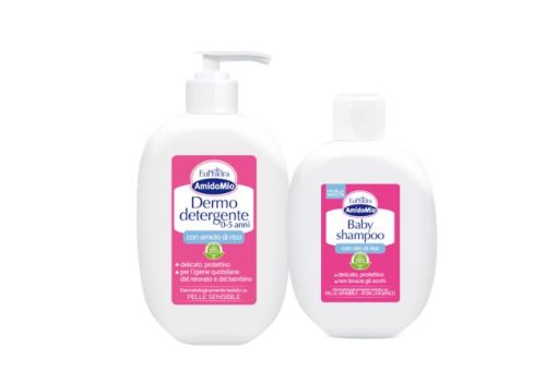 Euphidra amidomio Dermo detergente 0-5 200ml + Baby shampoo 400ml