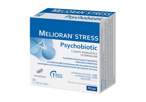 Melioran Stress Psycho integratore per il benessere intestinale 30 capsule