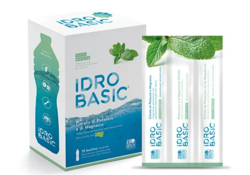 Idrobasic Menta integratore di sali minerali 15 bustine