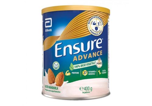 Ensure Advance 100% base vegetale gusto mandorla 400 grammi