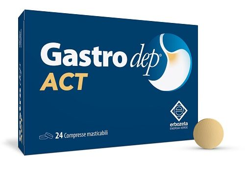 Gastrodep act integratore per apparato digerente 24 compresse masticabili