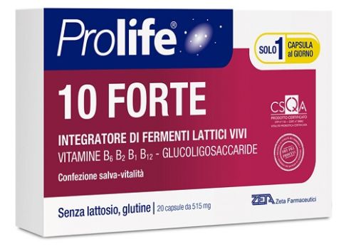 Prolife 10 forte integratore di fermenti lattici vivi 20 capsule