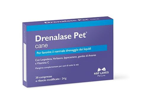 Drenalase Pet Cane mangime complementare per il drenaggio dei liquidi 30 compresse