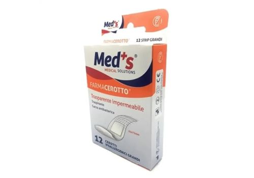 Med's Farmacerotto trasparente impermeabile misura grande 12 pezzi