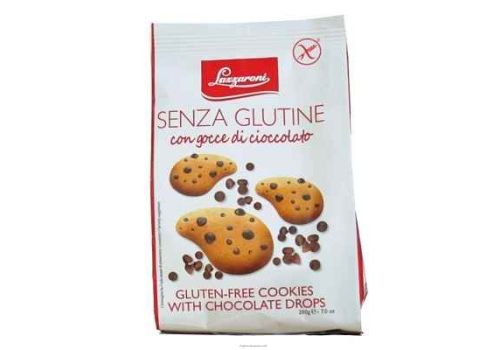 Lazzaroni senza glutine frollini con gocce di cioccolato 200 gramnmi