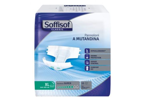 Soffisof Classic Super pannoloni a mutandina misura xl 15 pezzi