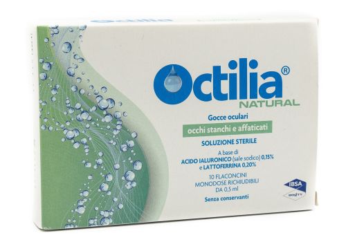 Octilia Natural occhi stanchi e affaticati gocce oculari 10 flaconcini 0,5ml