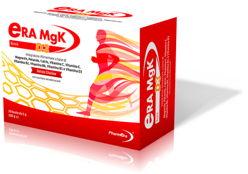 Era MgK D3 integratore di Sali minerali con vitamine 20 bustine