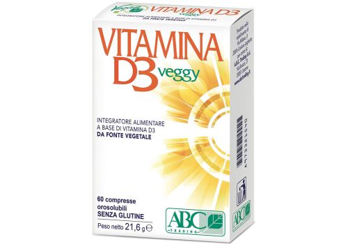 Vitamina D3 Veggy integratore per ossa e sistema immunitario 60 compresse orosolubili