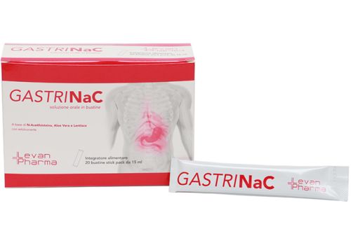 Gastrinac integratore per il benessere del sistema digerente e respiratorio 20 stick pack 15ml