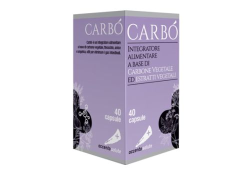 Carbò integratore per il gonfiore intestinale 40 capsule