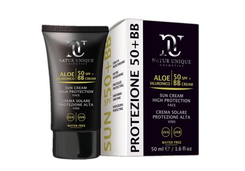 Natur Unique Aloe Ialuronico Spf 50+ protezione molto alta bb cream viso 50ml