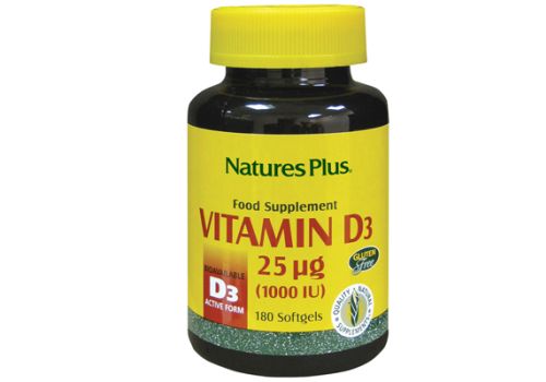 Natures Plus Vitamin D3 1000 IU 180 perle softgels