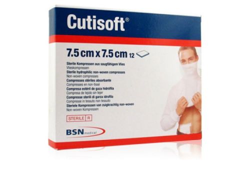 Cutisoft garza sterile 7,5 x 7,5cm 12 pezzi