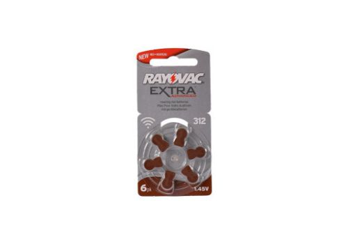 Rayovac batteria modello 312 per apparecchi acustici 6 pezzi