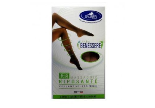 Sauber Linea benessere 8-12 mmhg collant velato colore camel taglia 5