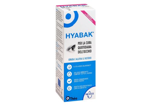 Hyabak soluzione oftalmica idratante e lubrificante 5ml