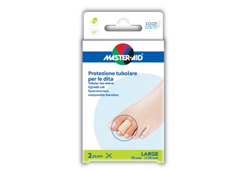 Master Aid Foot Care protezione tubolare per dita misura large 2 pezzi