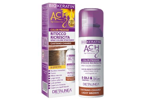 Biokeratin Ach 8 ritocco ricrescita castano chiaro spray 75ml